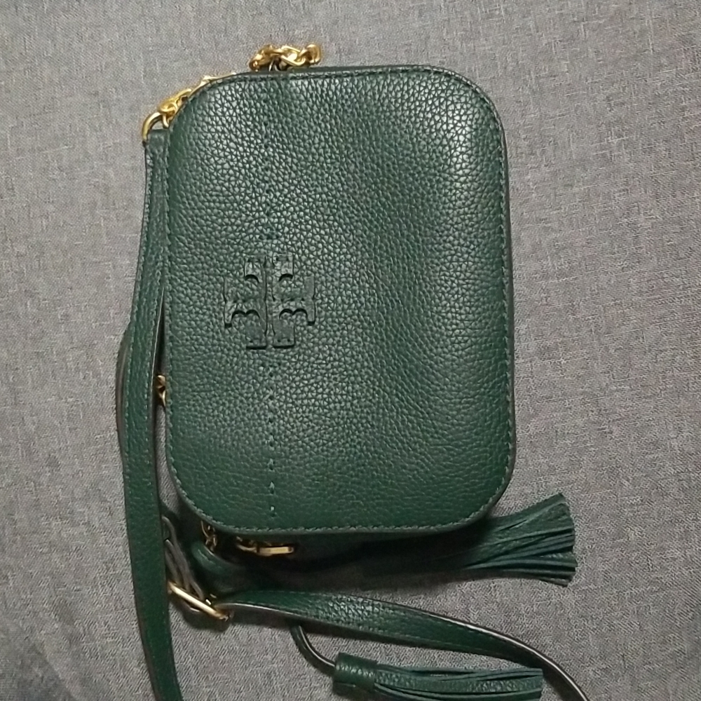 Tory Burch McGraw Camera Bag In Green